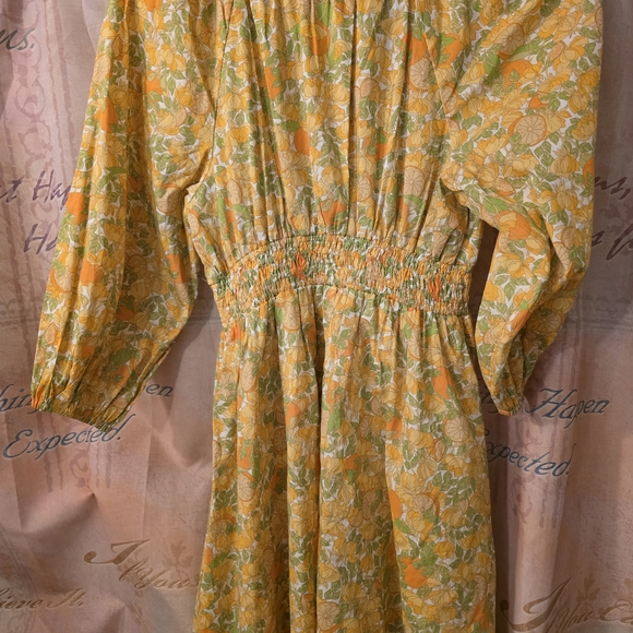 J Crew Floral Yellow Dress - Picture 5 of 6